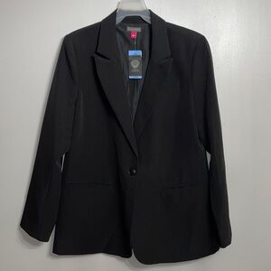 NWT Vince Camuto Women Black Blazer with Pockets